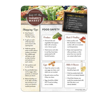 44044E Adult Farmer's Market Tip Card - Side 1