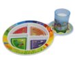 7in 5-Section MyPlate with Dairy Cup