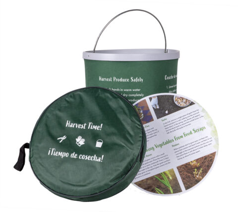 55011 Collapsible Garden Bucket w/ Tip Card