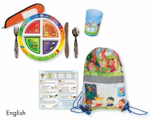 44033E Kid's MyPlate Dinnerware Set